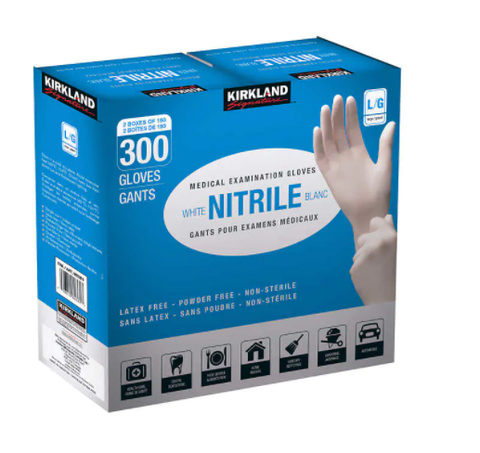 Large White Nitrile Gloves